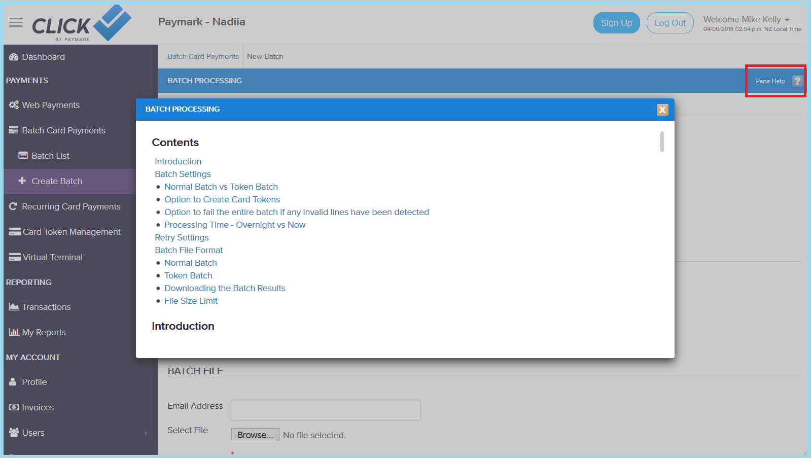 How do I process bulk payments with Click?
